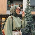 hijab yang cocok untuk baju warna sage