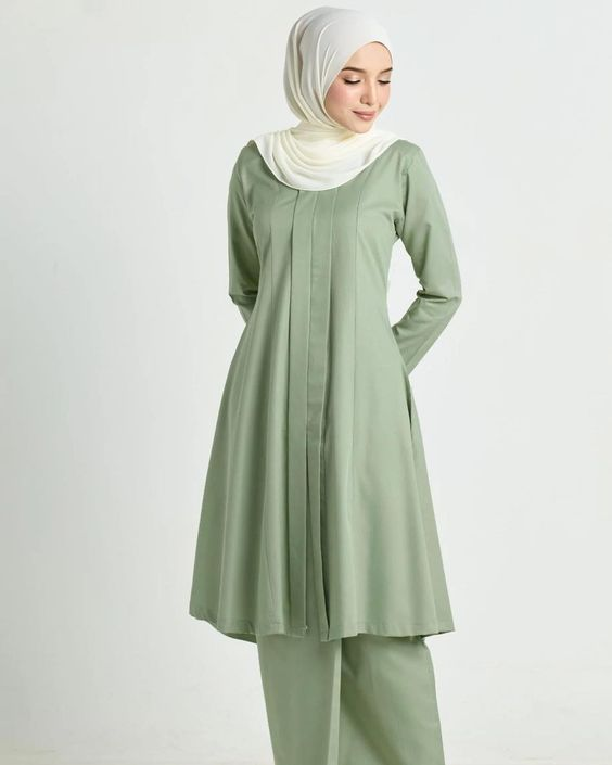 Hijab yang cocok untuk baju warna sage